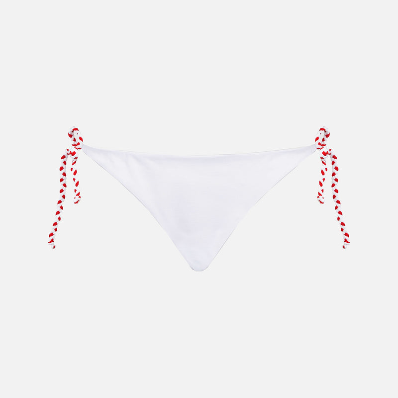 Woman swim briefs with I love St. Barth embroidery