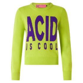 Maglione da donna verde acido Acid is cool