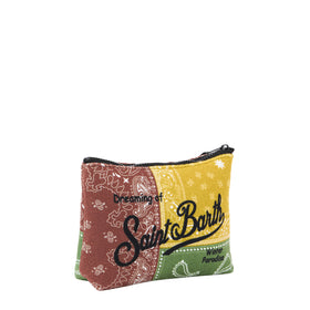 Pochette Aline in lana con stampa bandana