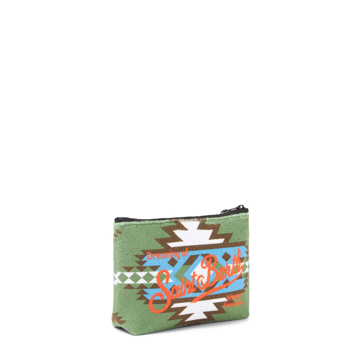 Aline wooly pochette with ethnic print