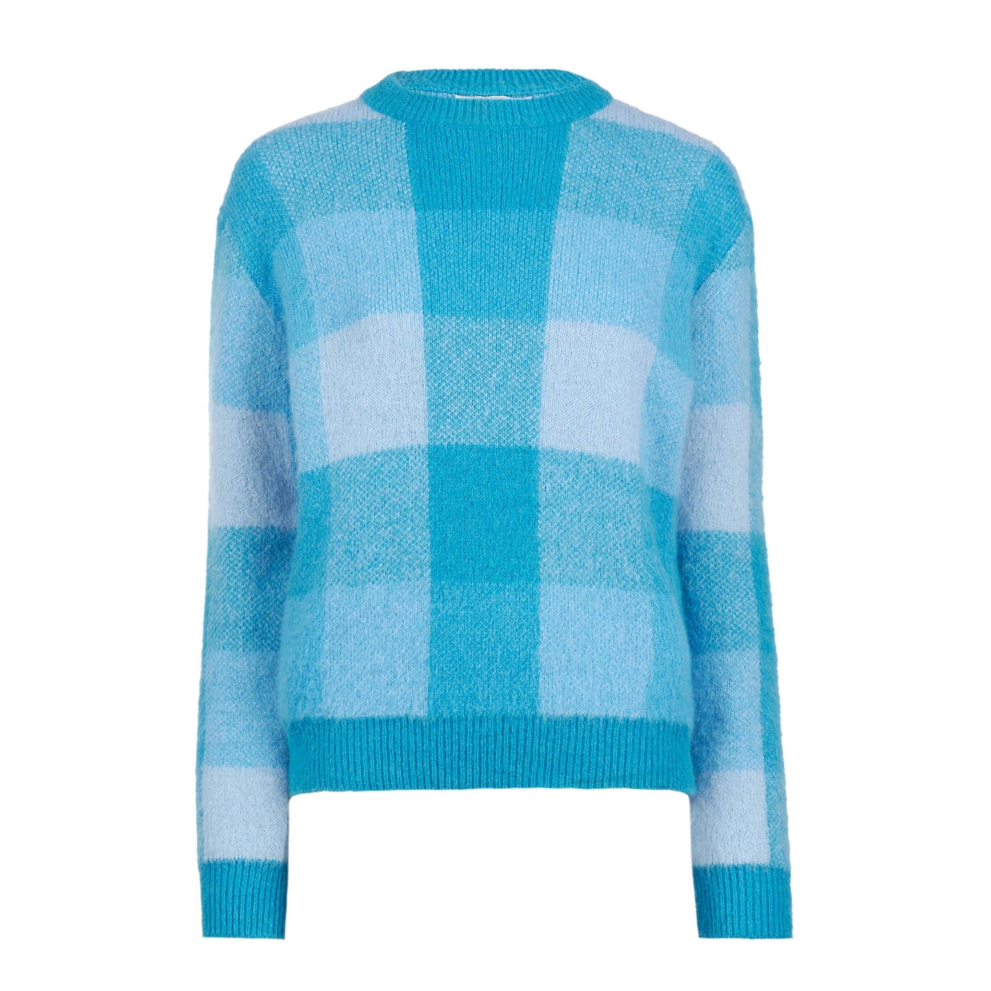 Woman brushed sweater with check pattern - MC2 Saint Barth