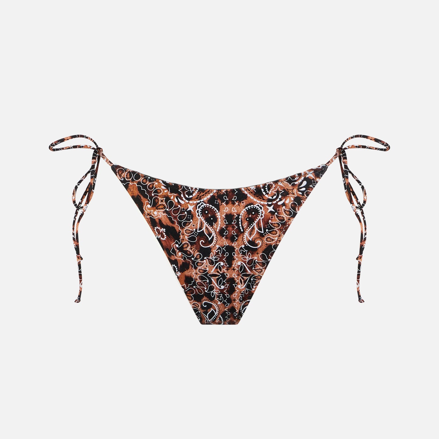 Freche Damen-Badehose mit Leo-Kopftuch-Print