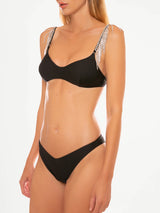 Woman black bralette bikini (shoulder straps sold separately) | APERIKINI COLLECTION