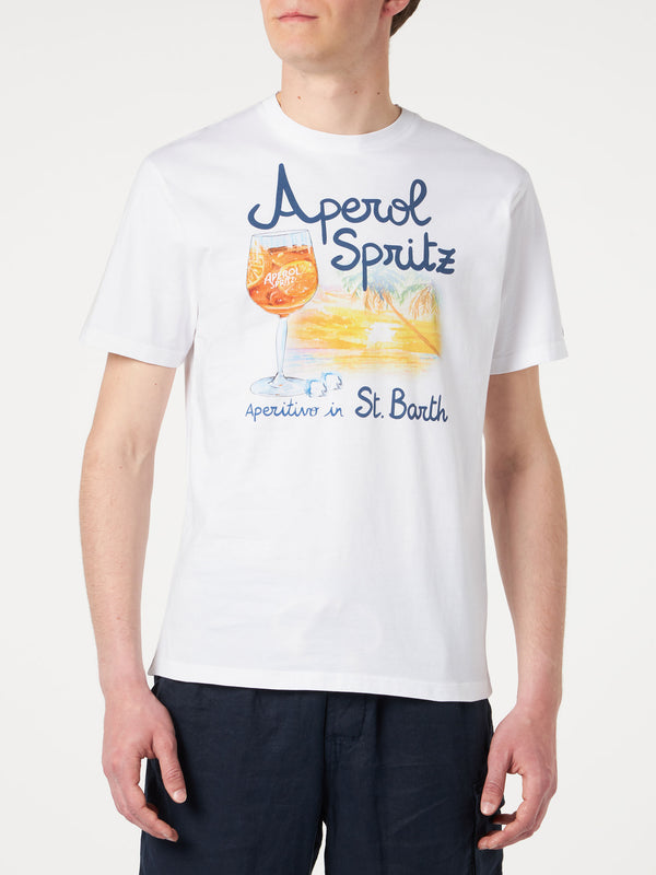 T-shirt da uomo in cotone con stampa Aperol Spritz Venezia | EDIZIONE SPECIALE APEROL