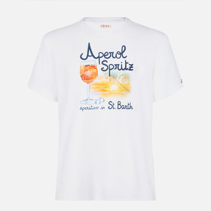 Man cotton t-shirt with Aperol Spritz Venice print |  APEROL SPECIAL EDITION