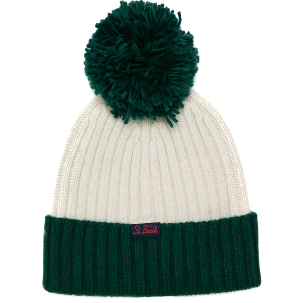 Cappello da uomo con ricamo Cortina e pompon