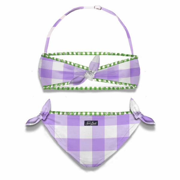 Girl gingham bralette bikini