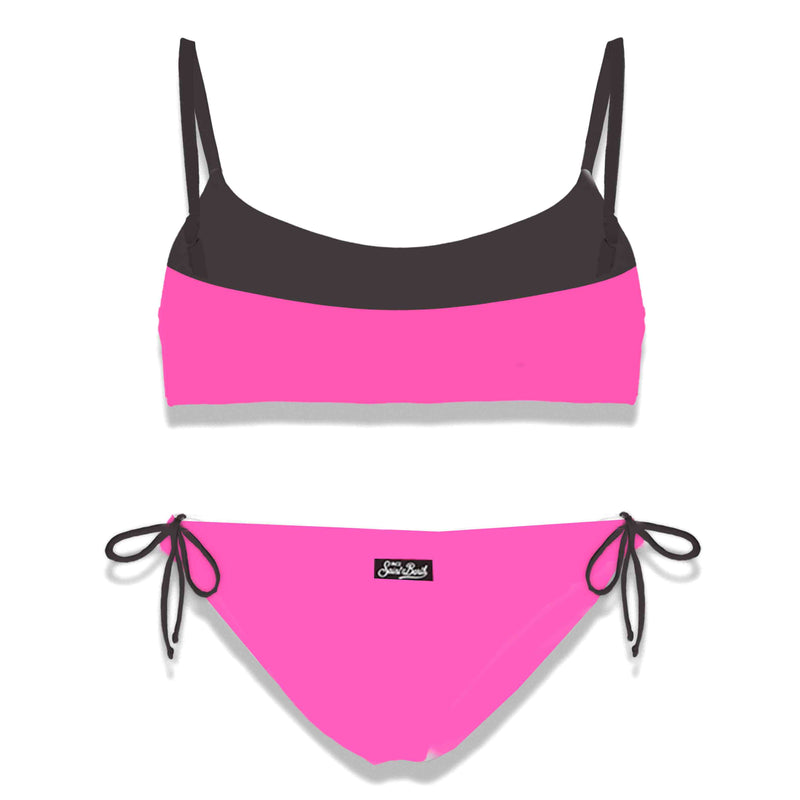 St. Barth Bralette-Bikini für Mädchen mit Grafik vorne