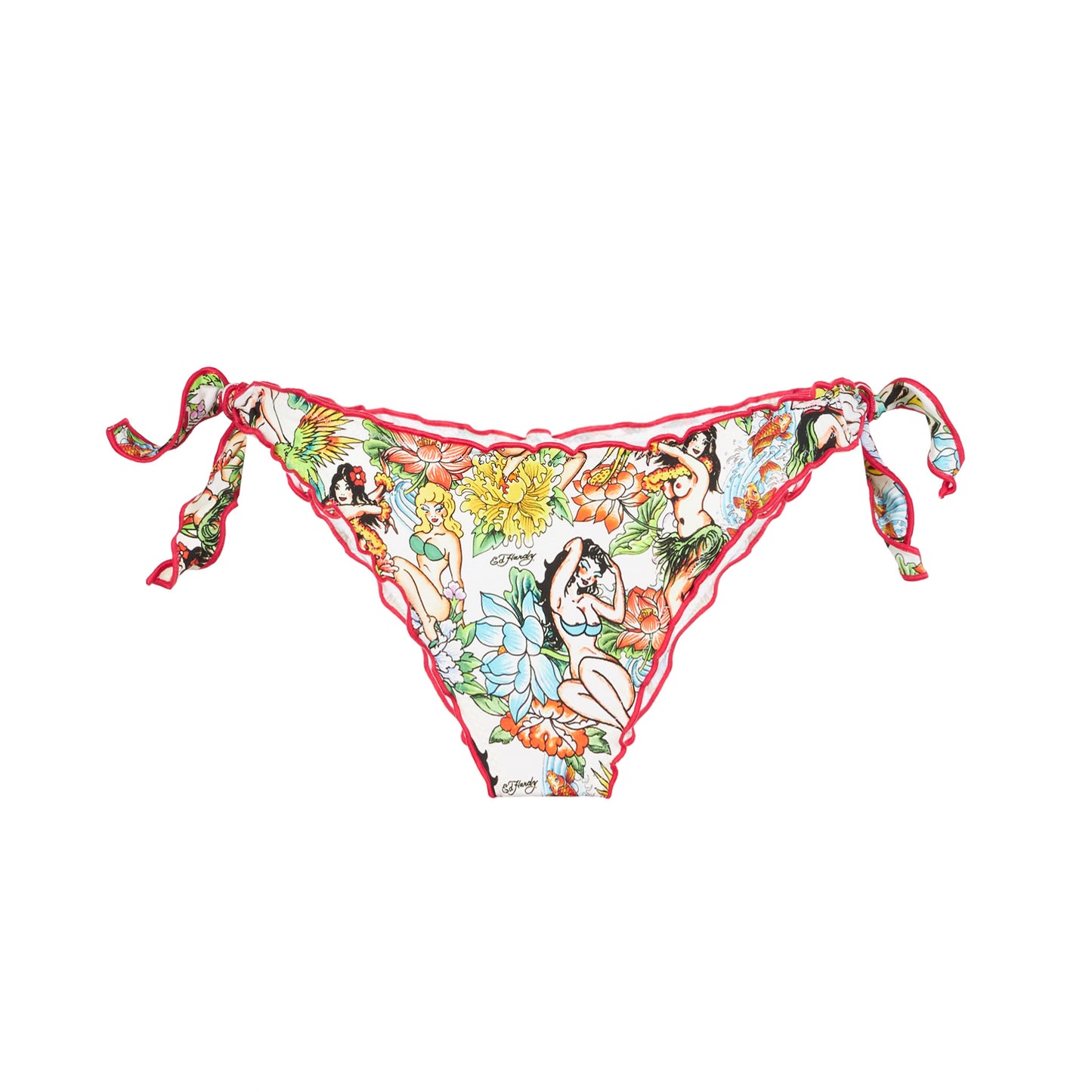 Cheeky swim briefs with tattoo print - MC2 Saint Barth