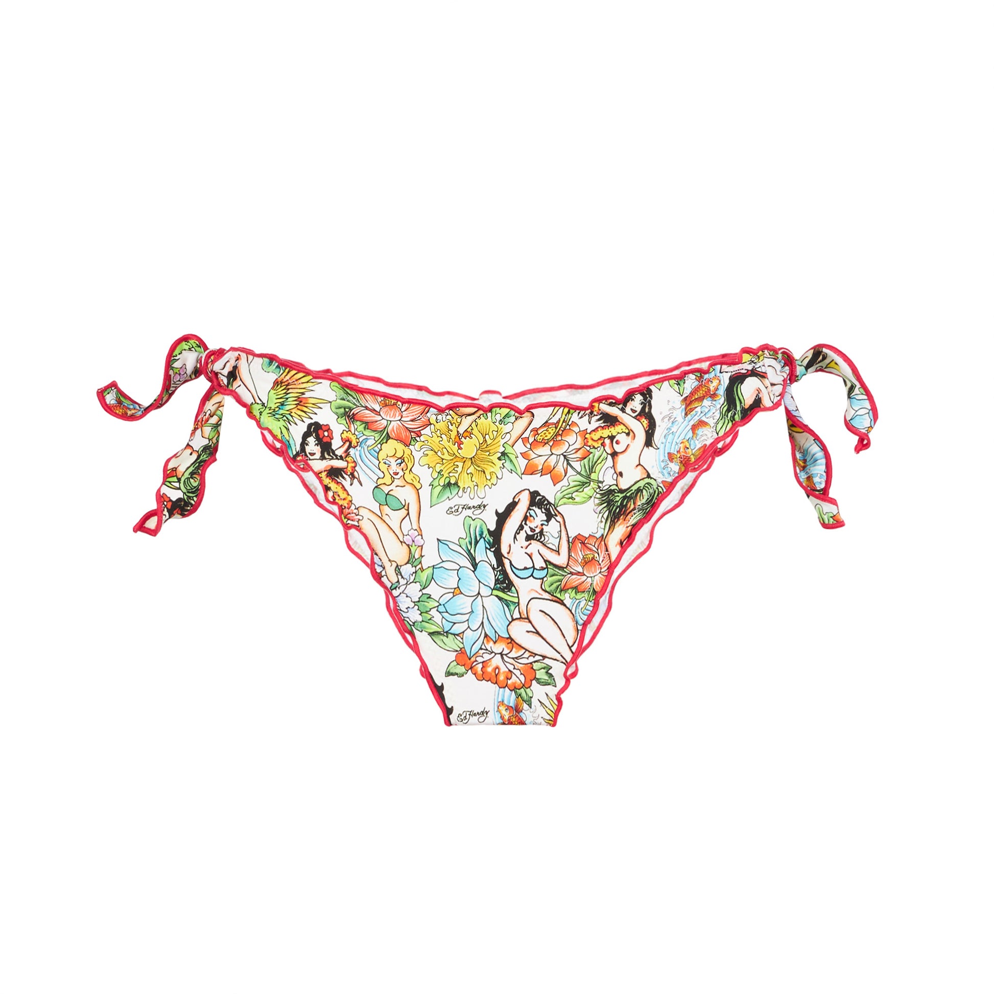 Cheeky swim briefs with tattoo print - MC2 Saint Barth