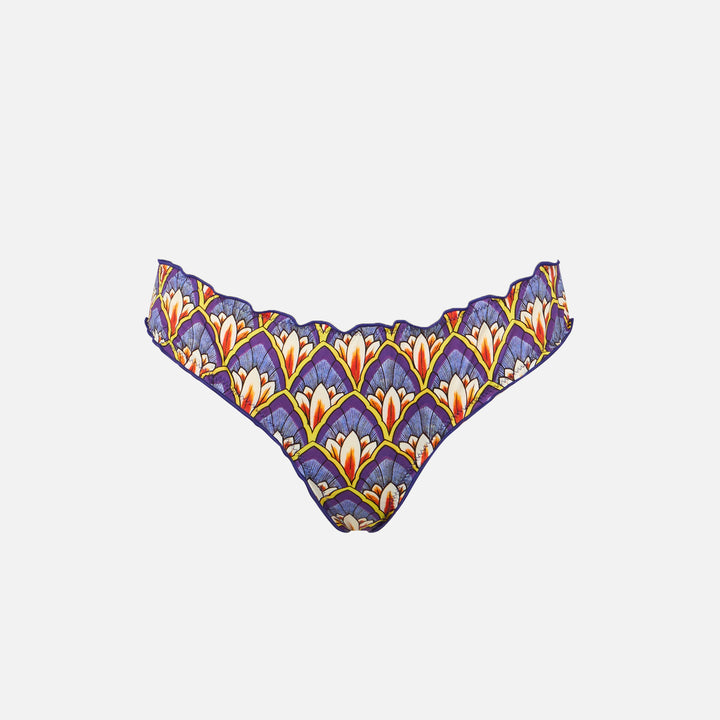 Woman cheeky swim briefs with print - MC2 Saint Barth
