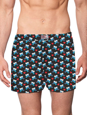 Man underwear boxer Smurfs print - ©Peyo Speciale Edition - MC2 Saint Barth