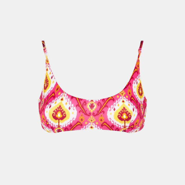 Costume bralette donna con stampa ikat