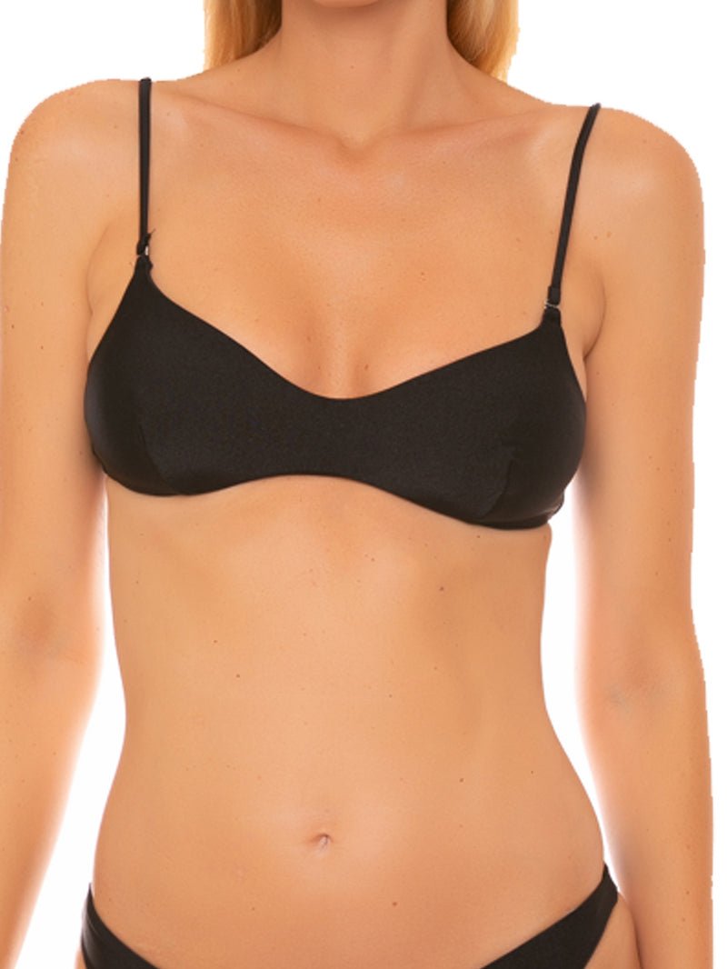 Top bralette nero (spalline vendute separatamente) | Collezione Aperikini