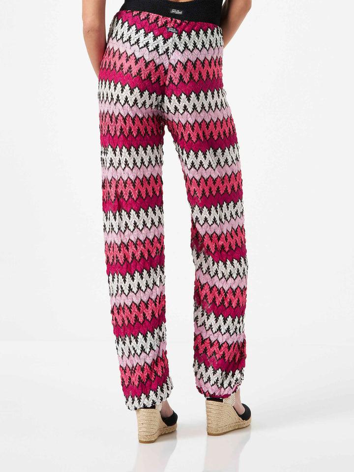 Chevron knitted jogger pants - MC2 Saint Barth