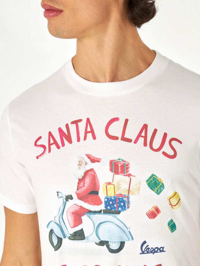 T-shirt da uomo stampa Santa Claus is coming - Vespa Special Edition®