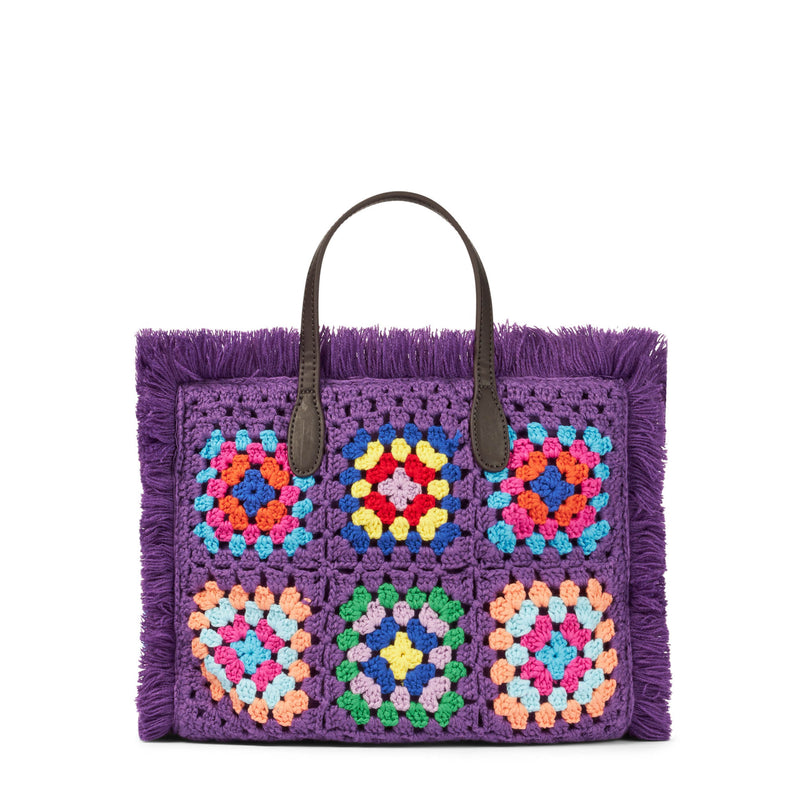 Colette crochet tiles handbag