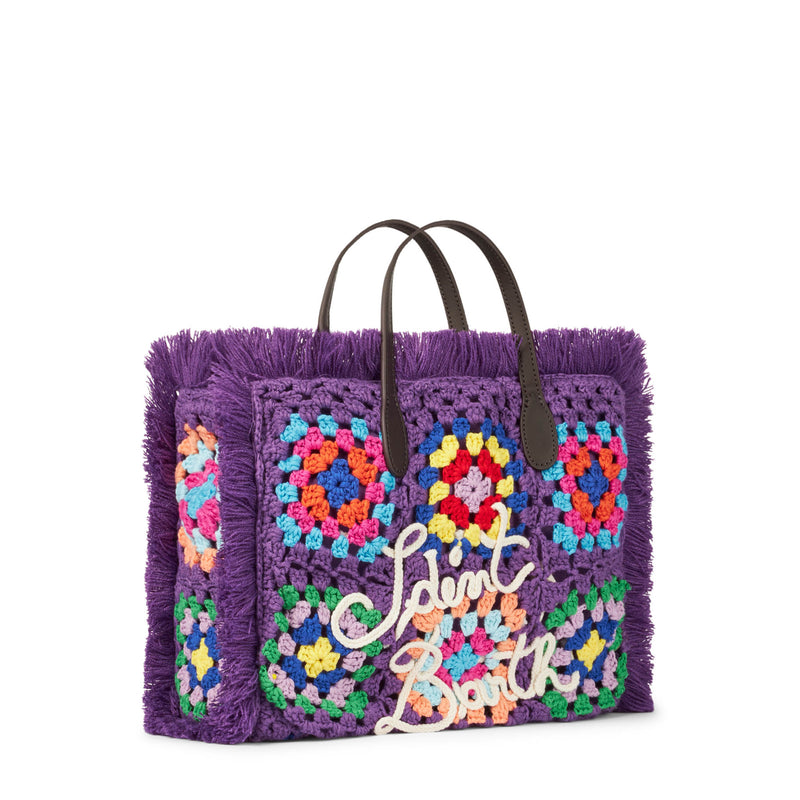 Colette crochet tiles handbag