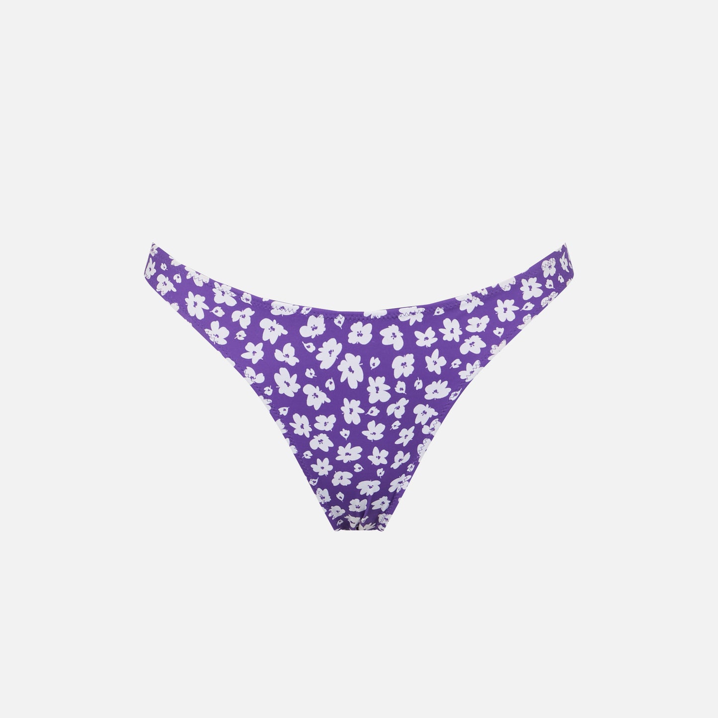 Woman cheeky swim briefs with daisy print