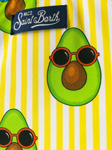 Bandeau-Bikini für Damen mit Avocado-Print