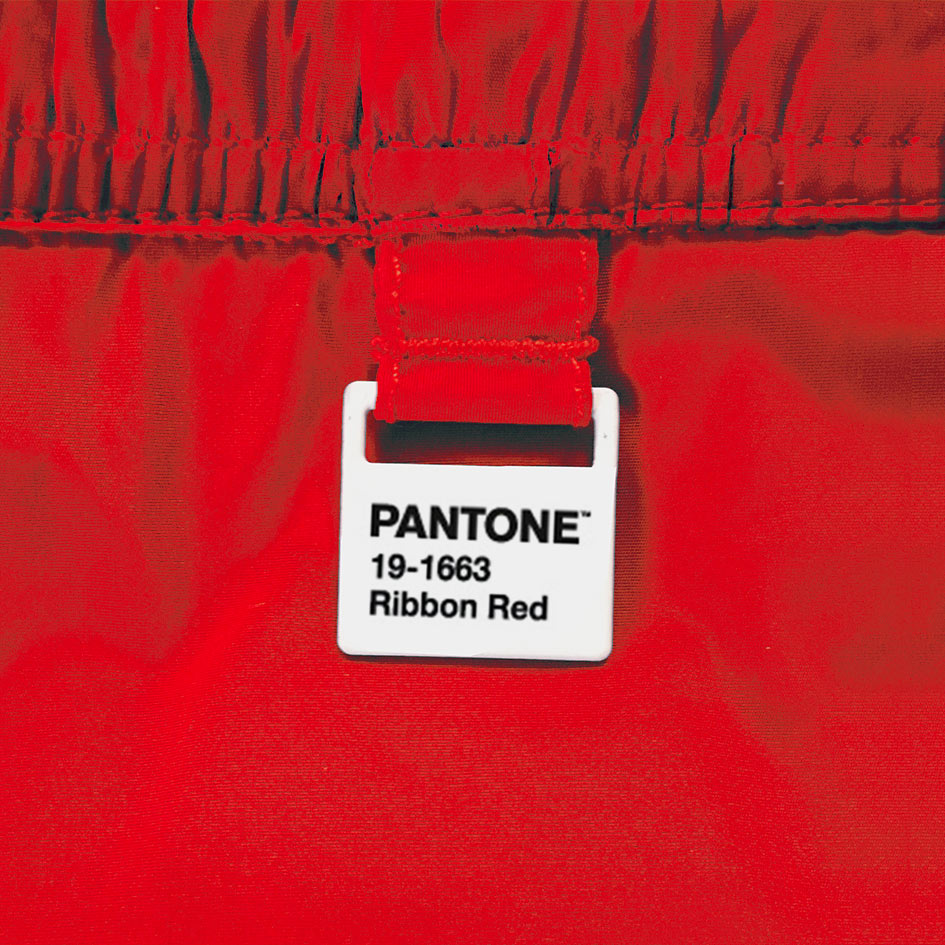 Boy red swim shorts | PANTONE® SPECIAL EDITION