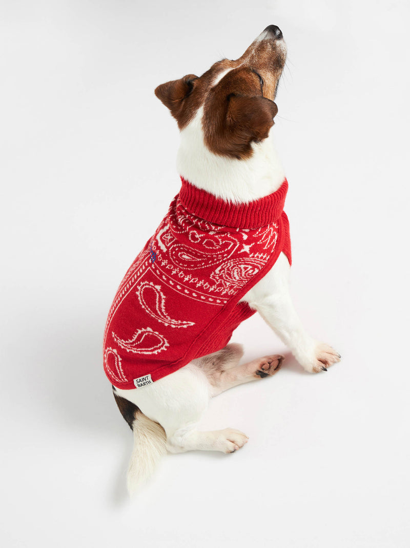 Hundepullover mit Bandana-Print