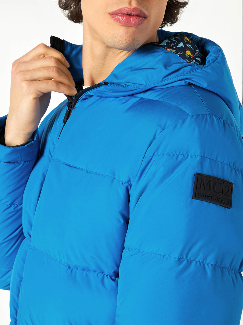 Bluette Daunenjacke mit Kapuze und Futter mit Entenmuster