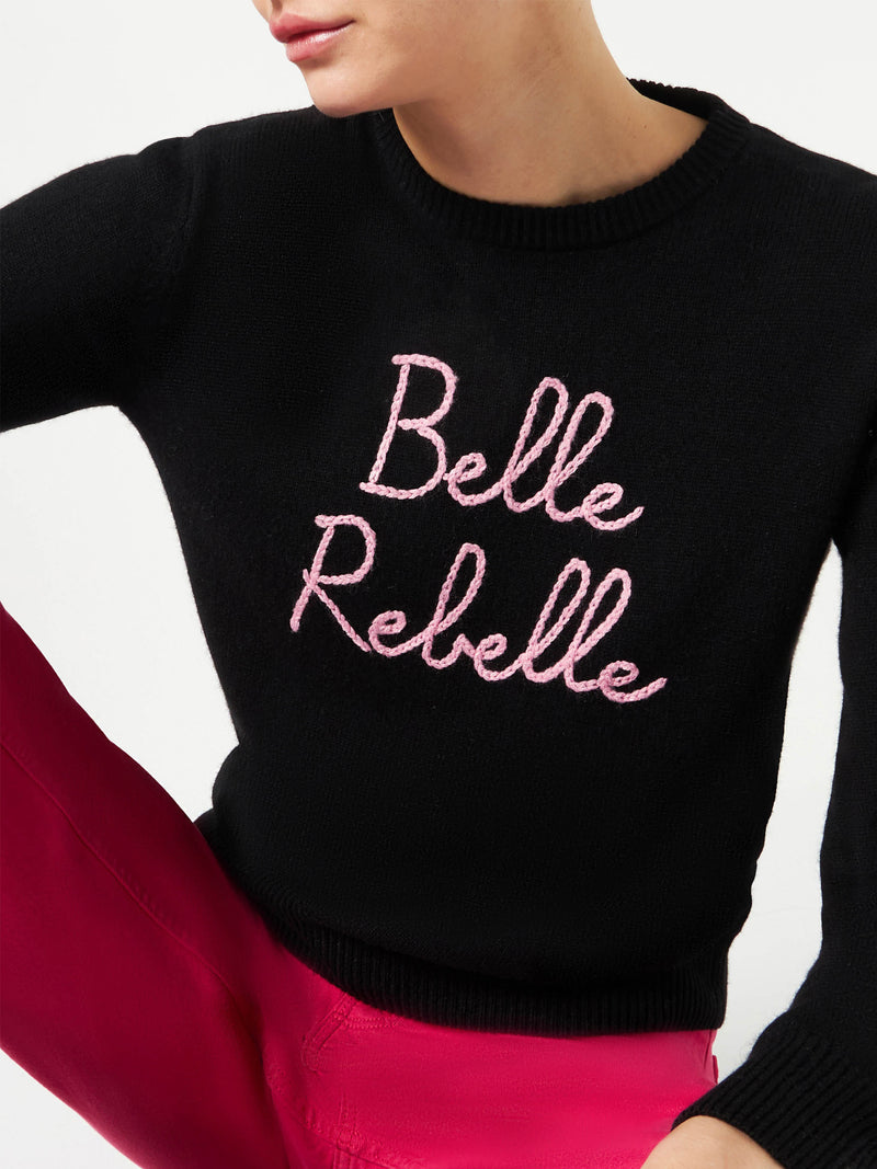 Maglia da donna con ricamo Belle Rebelle