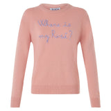 Maglione da donna con ricamo Where is my Rosé?