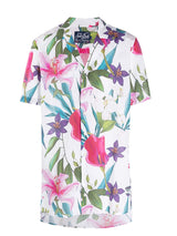 Camicia da uomo stampa tropicale