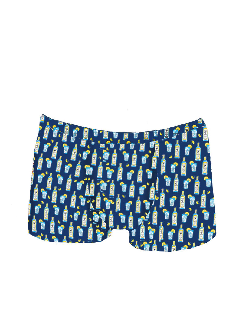 Herren-Unterwäsche-Boxershorts mit Gin-Tonic-Aufdruck