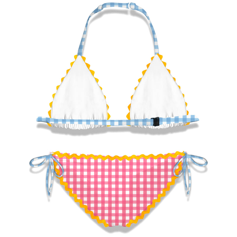 Girl bikini with wave trim