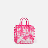 Vivian-Handtasche aus Baumwolle mit Toile-de-Jouy-Print