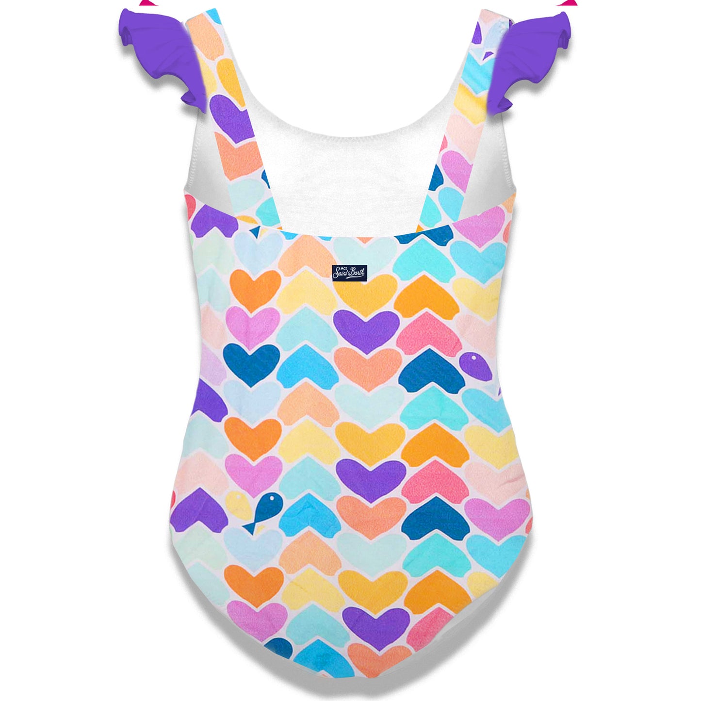Girls swimsuit with ruffles