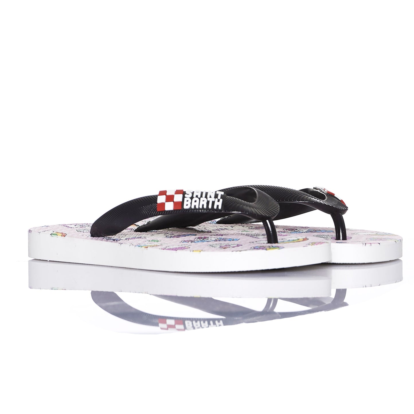 Girl's Flip Flops funny pink print