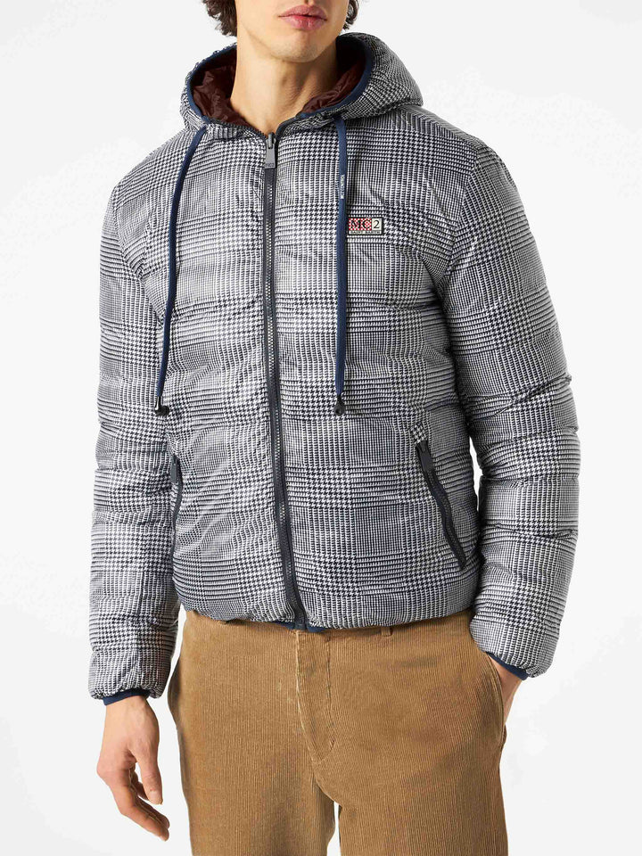 Man double face brown down jacket Courchevel - MC2 Saint Barth