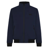 Herrenblaue Bomberjacke mit Sherpa-Futter