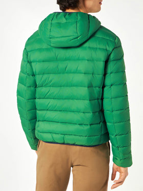 Man double face green down jacket Courchevel