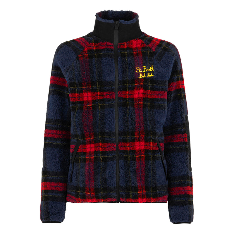 Sherpa jacket with St. Barth Bob Club embroidery