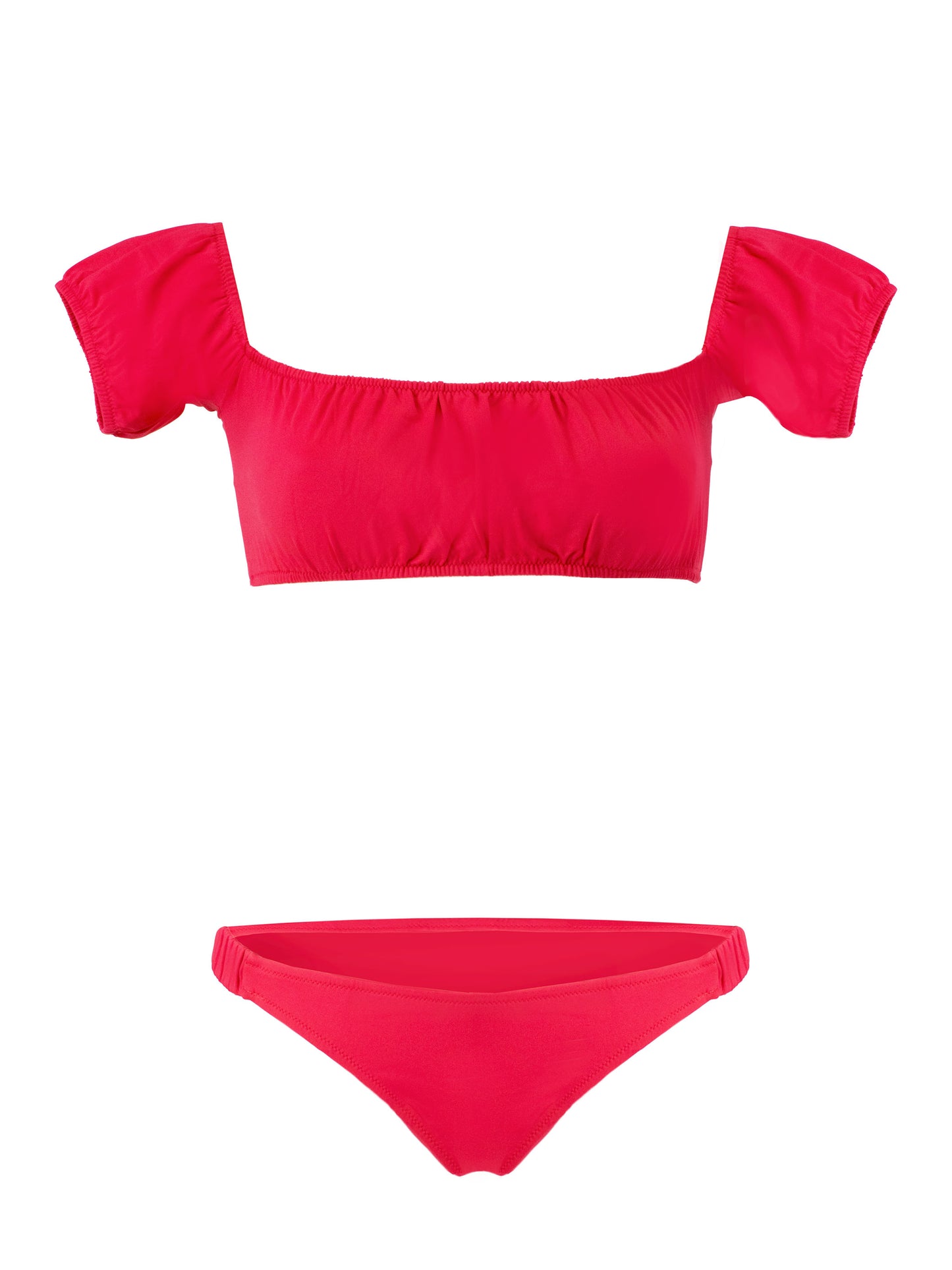 Off-Shoulder Red Bikini