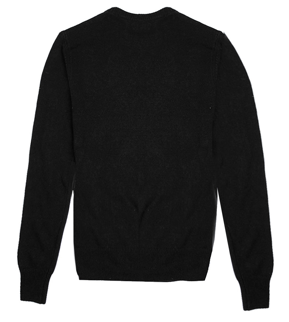 Woman black sweater Maleducata lurex embroidery - MC2 Saint Barth
