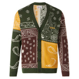 Herren-Cardigan mit Bandana-Print