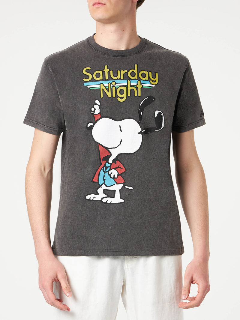 Herren-T-Shirt aus Baumwolle mit Snoopy-Tänzer-Aufdruck | PEANUTS® SONDEREDITION