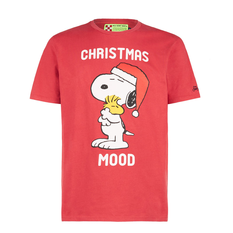 T-shirt da uomo in cotone pesante con stampa Snoopy | Edizione speciale Peanuts™