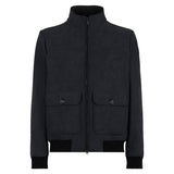 Man mélange black thermo jacket Byron