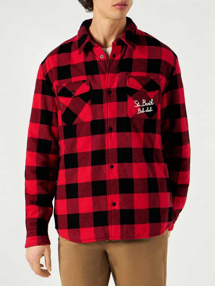 Overshirt Chalet with pocket and St. Barth Bob Club embroidery