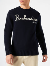 Maglia in misto cashmere ricamo Bombardino ski club