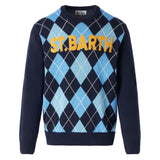 Man sweater with argyle print