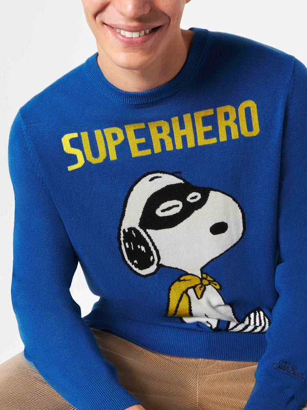 Man lightweight sweater with Snoopy jacquard print  | SNOOPY PEANUTS™ SPECIAL EDITION