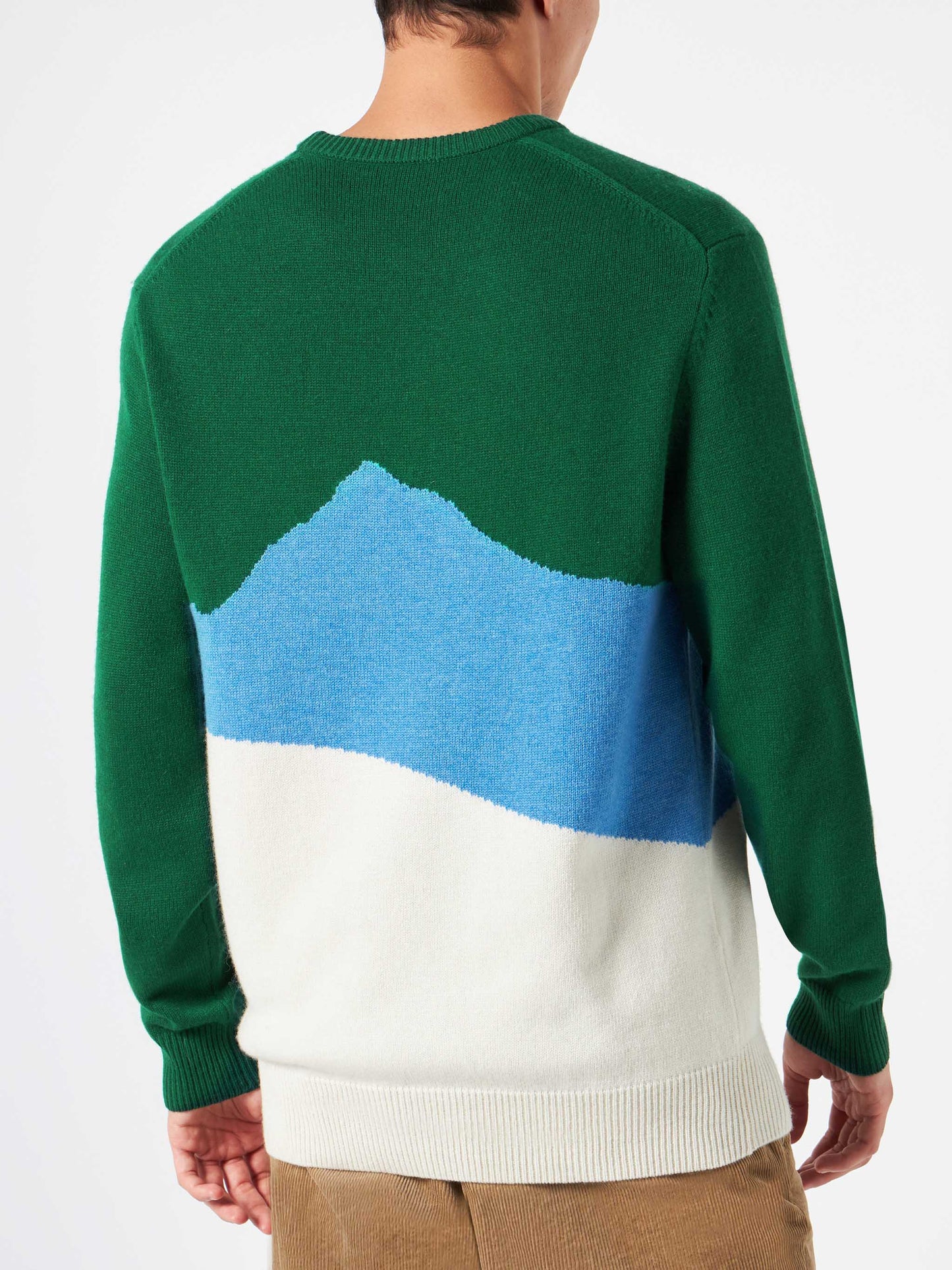 Maglione da uomo stampa cartolina vintage Aspen
